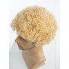 Wiwige Blonde Afro Wig for Men Short Curly Halloween Disco Rock Wig Heat Resistant Synthetic Wigs with Wig Cap