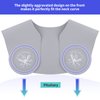 Segbeauty Hair Cutting Collar, Silicone Hair Dye Collar Neck Wrap Neck Guard, Professional Salon Weighted Rubber Haircut Pad Guide for Barber Stylist Hairdressing Hair Coloring & Perming Gray
