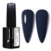 VENALISA 15ml Dark Blue Gel Nail Polish, Midnight Navy Blue Gel Polish Deep Blue Color Spring Summer Soak Off UV LED Nail Gel Polish Nail Art Starter Manicure Salon DIY at Home, 0.53 OZ