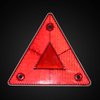 Enjoyist 6-Pack Red Safety Reflector Warning Sign, Slow Moving Vehicle Triangle Safety Sign, for Outdoor Truck, Car, Golf Cart