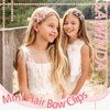 SAWINDA 30PCS Mini Hair Bows Gingham Craft 6 Color Bows for Hair Small Bow Hair Clips Cute Hair Ribbons Bowknot Barrettes Sweet Bows Claw Clips Y2k Hair Clips Accessories for Teens Kids Girls