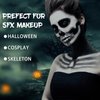 Halloween White Face Body Paint,Clown White Makeup Tube,Washable White Face Paint For Halloween SFX Skull Joker Zombie Vampire Skeleton Goth Cosplay Makeup