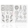 TgoBeauty Men Women Double Sides Designs Tiny Tattoo Practice Skin 1.5mm Thickness Fine Line Tiny Tattoo Practice Skin with Light Gray Lines for Tattoo Practice (1pc White Tattoo Skin)