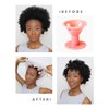 Spoolies Original Hair Curlers, Anniversary Edition, Heatless Silicone Rollers in Bonnet/Bag for Natural Hair, Hair Extensions plus Wigs, Made in USA, Medium Rose Gold and Jumbo Shadow Black Set of 35