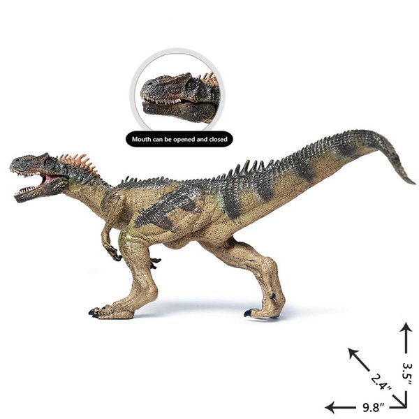 EOIVSH 2 Pack Dinosaur Toy Pterosaur & Allosaurus, Realistic Educational Plastic Dinosaur Figures, Plastic Wildlife Animal Model Figurines for Funny Collection, Birthday Gifts, Party Favor