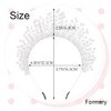 Formery Pearls Halo Crown Headpiece Silver Crystal Goddess Costume Tiara Headband Wedding Festival Photo-shoot Handmade Pearl Bridal Hair Accessories for Women and Girls