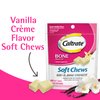 Caltrate Soft Chews 600 Plus D3 Calcium Vitamin D Supplement, Vanilla Creme - 60 Count