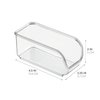 iDesign BPA-Free Plastic Sugar Packet Holder and Organizer, The Linus Collection - 2.25" x 4.5" x 2", Clear