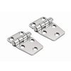 MARINE CITY Stainless Steel Short Sided Strap Hinges Polished Size 2.2 Inches ×1.5 Inches for Hatches Cabinet Doors (Pack of 2)