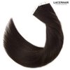 Lacer Tape in Extensions Human Hair Dark Brown Color Seamless PU Weft Straight Tape in Hair Extensions Real Human Hair for Black Women 20pcs/set 50g 22 Inch