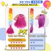 MAYSA Hot Pink Ombre Braiding Hair Extensions, 24inch Pink Braiding Hair Pre stretched, 3Packs Synthetic Jumbo Braiding Hair For Women and Girls #Hot pink-pink