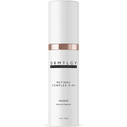 DRMTLGY 0.5% Retinol Serum for Face - Anti Wrinkle Serum with Vitamin C and Vitamin E - Retin A Anti Aging Serum - Made in the USA 0.5% Resurfacing Retinol Serum
