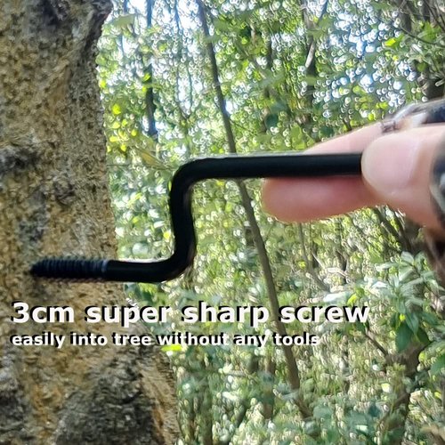 WINBUYGO Trail Camera Mount, Game Camera Tree Mounting Bracket with 1/4 Inch Screw, 360 Degrees Rotating Hunting Camera Holder for Outdoor