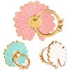 Zittop 3-Pack Phone Ring Holder 360 Rotation Glitter Bling Bling Finger Bracket Stand Grip Kickstand for Smartphones,Tablets,Pads (Daisy Pink/White/Green)