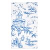 Gift Boutique 100 Blue Tuscan Guest Napkins Decorative Hand Towels 3 Ply Disposable Paper Tuscany Pagoda Napkins for Bathroom Toilet Powder Room Holiday Wedding Bridal Shower Dinner Party Napkin Towel