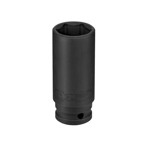 Jetech 1/2-Inch Drive 24mm Deep Impact Socket with 6-Point Design, Heat-Treated Chrome Molybdenum Alloy Steel, Metric
