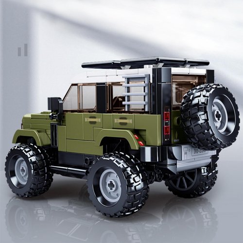 HIGH GODO Jeep Off-Road Car Building Blocks, City Truck Model Speed ​​Car Kit 317 Pieces 1:35, STEM Gift Toys for Kids Boys 8+