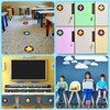 SICOHOME Line Up Spots for Classroom Floor Stickers for Classroom 36pcs Vinyl Line Up Dots 4" Removable Number Stickers for Class Decorations Kindergarten Preschool Back to School Teacher Supplies