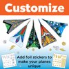 Creativity for Kids Stunt Squadron Fold & Launch Paper Airplanes: Create 80 Paper Airplanes, STEM Science Kit for Kids, Paper Airplane Craft Kit for Kids, Gifts and Toys for Boys Ages 6-8+