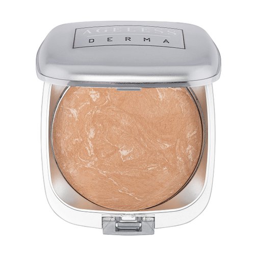 Ageless Derma Mineral Baked Foundation Makeup- Vegan - Paraben - Gluten and Cruelty Free Powder foundation (Simply Beige)