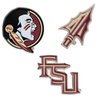 Florida State University Lapel Pins 3 Pack Seminoles FSU Logo Enamel Made of Metal (Pin Set)