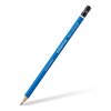 Staedtler Mars Lumograph 6H Graphite Art Drawing Pencil, Medium Hard, Break-Resistant Bonded Lead, 12 Pack, 100-6H, blue (100-6H VE)
