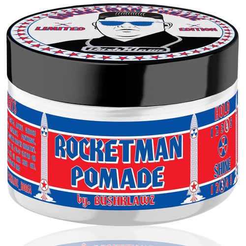 Rocketman Hair Pomade 115g/4.05oz Water Based Firm Hold Easy Wash No Build Up for Tight Styles Men's Styling Smells Great