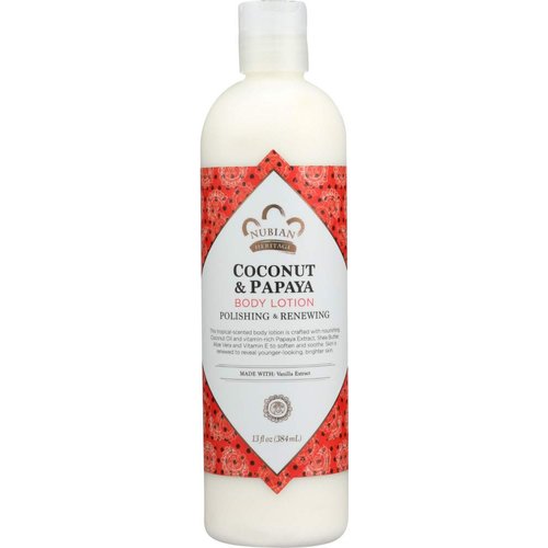 Body Lotion, Coconut & Papaya - 13oz (Pack of 2)