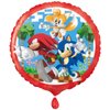 Sonic The Hedgehog Foil Balloons Set of 2 | Multicolor Sonic Balloons with Sticker | Sonic Birthday Party Decorations | Officially Licensed