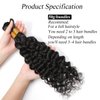 16inch Water Wave Bulk Human Hair for Water Wave Braiding Hair 16inch 50g With 1Bundles Braiding Micro Human Braiding Hair 100% Unprocessed Brazilian Virgin Human Hair Extensions(16inch,Natural Black)