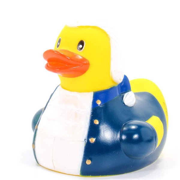 Yarto Famous & Historical Rubber Duck Bath Toys | Educational | Child Safe | Tested for Ages 0+ | Collectable | Party Favors | Cake Toppers (George Washington)