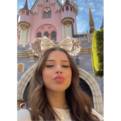 WOVOWOVO Mouse Ears Headbands for Women Girls Sparkle Bow Hairbands Birthdays Christmas for Cosplay Costume Princess Party Decorations