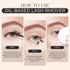 LASHVIEW Lash Remover, Cluster Lash Glue Remover, DIY Eyelash Extension Remover, Eyelash Glue Remover for False Eyelashes Self-Use Gentle Soothing Non-Irritating Eye Cleanser Oil 5ML