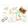edxeducation-21368 GeoStix Letter Construction Set - Educational Toy - 200 Connecting Sticks - 50 Activities - Build Letters, Animals and More