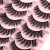 FARRED Natural Lashes Fluffy False Eyelashes 14 Pairs Fake Eyelashes Wispy Lashes Natural Look Short Cat Eye Lash Wispy Volume Eyelash Faux Mink Strip Lashes Pack for Daily Makeup (F18 | 8-14 mm)