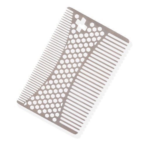 Sharpswiss Credit Card Wallet Hair Comb-Pocket Mini Beard Comb- Keep Beard and Hair Neat and Clean