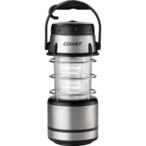 COAST® EAL15 60 Lumen Dual Color LED Emergency Area Lantern with Smart Switch and Flashing Red Light Mode, Runtime up to 50 hours,Gray