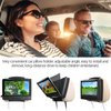 Qenker DVD Player Headrest Mount Holder Portable DVD Player Mount Car Back seat Headrest Holder for Swivel & Flip Portable DVD Player 7 inch to 12 inch - Black