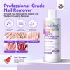 SAVILAND Acetone Nail Polish Remover Kit: Gel Remover with Cuticle Oil Rich in Castor Oil & VE for Repairing Nail, Nail File Buffer Tools for Dip Acrylic Remove Quick Expert Home Salon Use 8.45 Oz