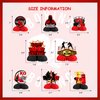 JOYMEMO 8 Pieces Boxing Birthday Honeycomb Centerpieces - Boxing Match Birthday Party Decorations Red Black Gold, Boxer Gloves Boxing Platform Table Decor for Wrestle Fitness Fight Sports Party
