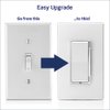 Leviton Decora Slide Dimmer Switch for Dimmable LED, Halogen and Incandescent Bulbs, DSL06-1LZ, White with Ivory and Light Almond Faceplates