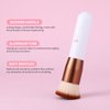 DUcare Foundation Brush Flat Top Kabuki Self Tanner Brush Synthetic Professional Makeup Brush Liquid Blending Mineral Powder Buffing Stippling Makeup Tools, Rose Golden/White