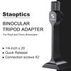 Staoptics Binocular Tripod Adapter Quick Release with 38mm Mounting Base 1/4-20 Inch Thread Removable Accessories for 8x42 10x50 12x60 15x56 15x60 15x70 20x60 25x70 Roof and Porro Binoculars.