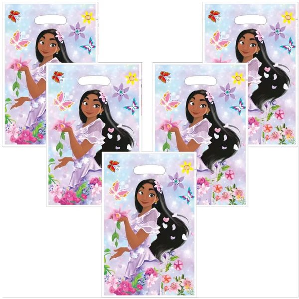 30Pcs En-canto Birthday Party Supplies，isabella themed birthdays decorations Party Gift Bags Candy Bags Party Supplies for Kids，Birthday Party Decorationsfor boys and girls