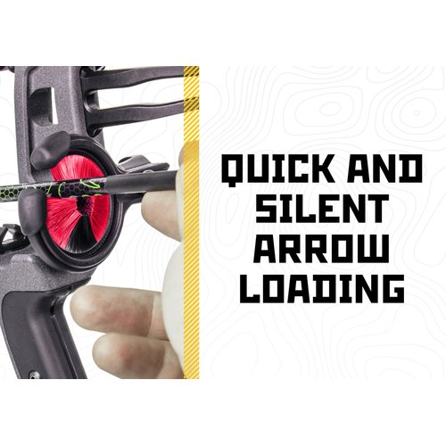 Trophy Ridge Kill Shot Whisker Biscuit Archery Arrow Rest, Ambidextrous, Red, Medium