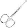 BeeSpring Rounded Nose Hair Scissors. Round Tip Scissor for Ear, Eyebrow, Beard and Mustache Trimming - 3.5" Blunt Nosed Tipped Grooming Trimmer