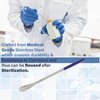 A2Z Stainless Steel Micro Lab Flat Spoon Spatula with Comfort Grip Handle, Flat Spoon Sampler for Mixing Transfering Cream, Gel, Powder, Cap Filler- Home & Lab Use - Laboratory Supplies - 6" Length
