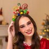 Formery Light Up Christmas Headband Star Tinsels LED Flashing Hair Band Luminous Xmas Party Santa Claus Hair Hoop for Adult and Kids (Star)