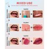 Lip Liner Stain,2pcs Tattoo Magic Peel Off Lip Stain, Long Lasting Lip Stain Peel Off,Waterproof Transfer-Proof,Matte Finish,Highly Pigmented,Nonstick Cup Lipstick Beauty Makeup Set for Women-03+04