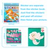 AEAHALY Sticker Book Crafts for Kids Ages 4-8 Paint by Sticker Kids Reusable Sticker Book for Toddlers Boys and Girls Birthday Gifts Party Favor, Travel Activity Book Set for Learning, 3 Pack
